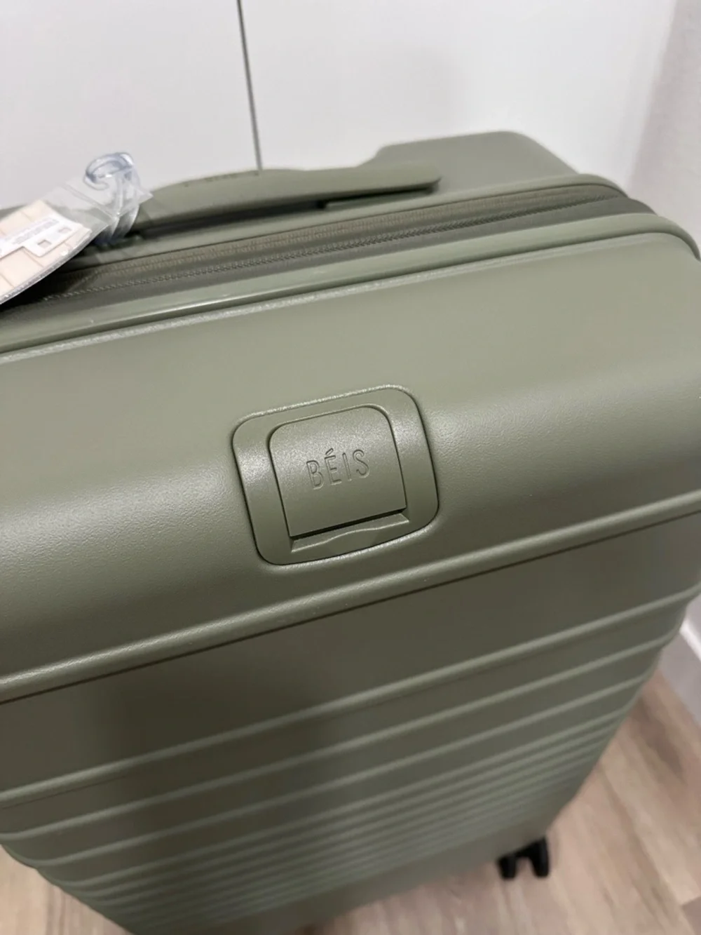 BEIS Olive Green Hardside Carry-On Spinner